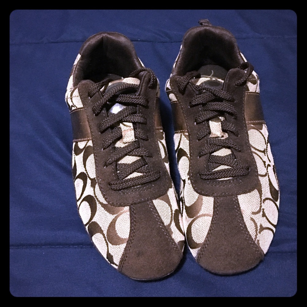 Coach shoes (Hadley)with coach bag red and black